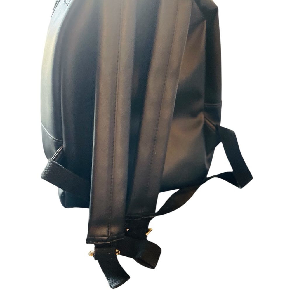 Stylish Black Small Backpack With Multiple Zippers - image 3